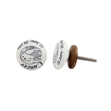 Cancer Flat Ceramic Knob